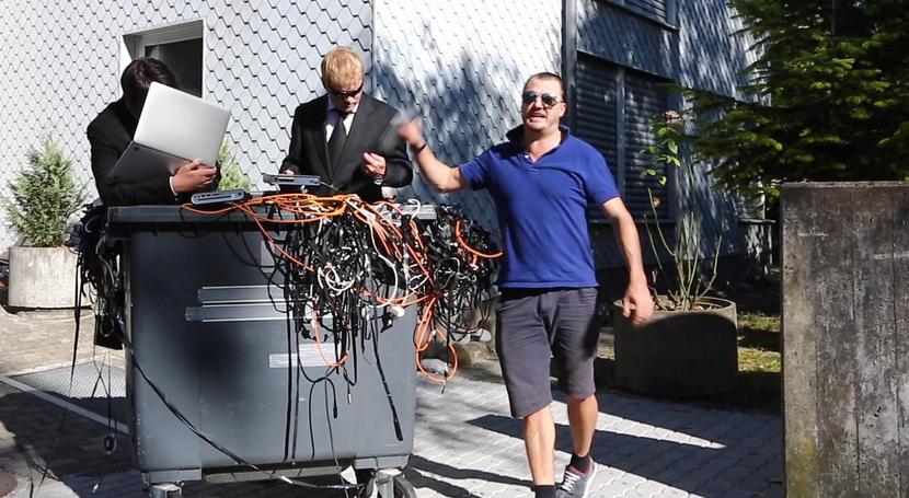 Bild des Videodrehs in Zürich